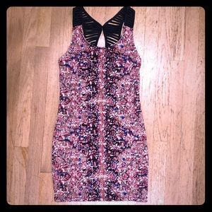 Free people floral patterned bodycon dress
